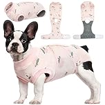 Kuoser Dog Surgery Recovery Suit, Dog Recovery Suit Female Male, Dog Surgical Recovery Suit, Adjustable Dog Post Surgery Body Suit, Recovery Suit Dog After Lightpink M
