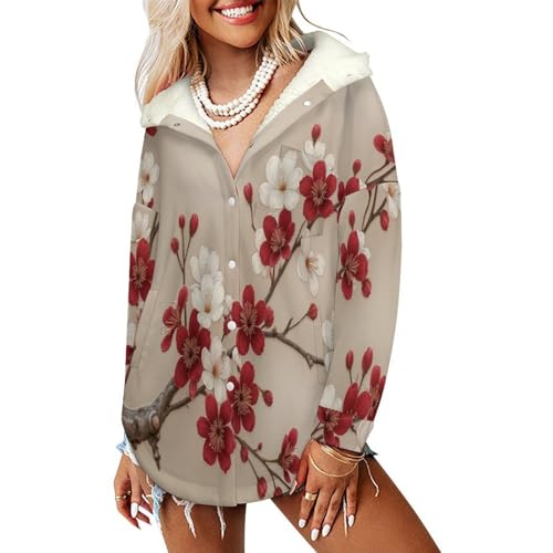 Manteau polaire femme à capuche pour balades hivernales et style chic