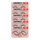 Darkness K.ma2 False Eyelashes, 5 Pairs — Natural-Looking Long & Wispy Spiky Style, Reusable, Strong Hold, Lightweight Band, Adhesive Included