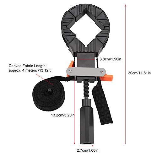 GOTOTOP Band Clamp With 4 Clamping Jaws, 4m Strap Clamp Jaws Adjustable Band Strap for Picture Frame Woodworking Tool - Image 3