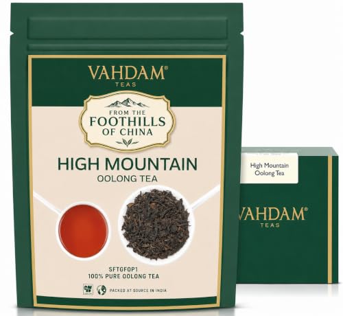 VAHDAM Oolong Tea Leaves from Chinese Foothills (50+ Cups | 100gm) | Premium Long Leaf Chinese Grown Leaves| Bold & Flavourful | Brew Hot or Iced | Resealable Ziplock Pouch | Direct from Source