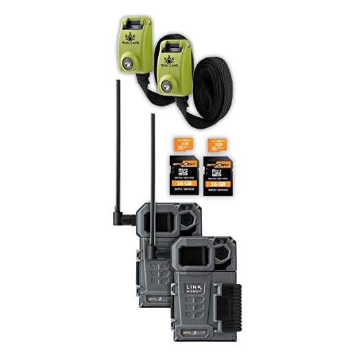 SPYPOINT Link-Micro-LTE Twin Pack of Cellular Trail Cameras 10MP with Two Micro SD Cards and Two Reinforced Straps (Link Micro LTE-V)