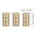 SHINEOFI 10pcs M10 Brass Knurled Female Thread Insert Nuts Heat Embedment Fasteners for 3D Printer Parts and Industrial Applications