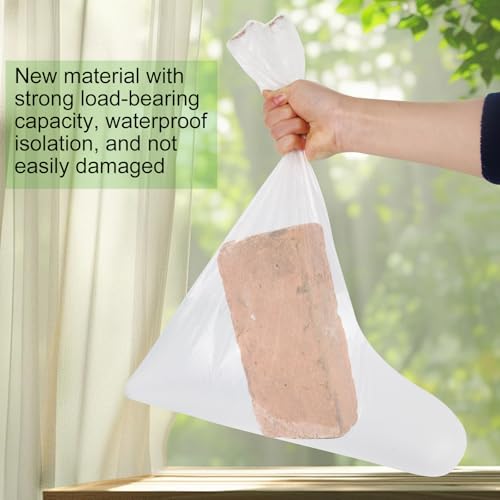 Disposable Plastic Boot and Shoe Covers 100 Pack (50 Pairs) Anti-Slip Waterproof Durable Reusable Cover Plastic Long Rain Shoe Cover (Transparent)