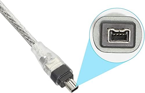 Mytlp USB 2.0 Male to IEEE 1394 Mini 4Pin Male iLink Firewire DV Adapter Cord Cable