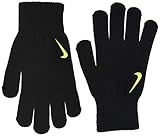 Nike Unisex-Youth Swoosh Knit Glove, Black/Volt, L/XL