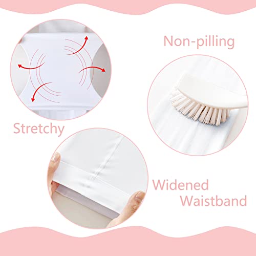Lo Shokim Girls Tights Toddler Ballet Tights Students School Footed Tight Ultra Soft Microfiber Tights Athletic Leggings Gymnastics Stockings 3 Pack (White, 6-9 Years) #TOP2