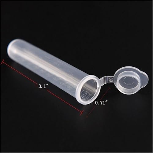 Zoomto ZOOMTO-051-10ML Microcentrifuge Tubes 200Pcs,Centrifuge Tubes With Attached Lid,Clear Round Micro Centrifuge,Small Sample Bottle Vials Container For Lab,Plastic Lab Snap Tubes,Clear Graduation thumb #2