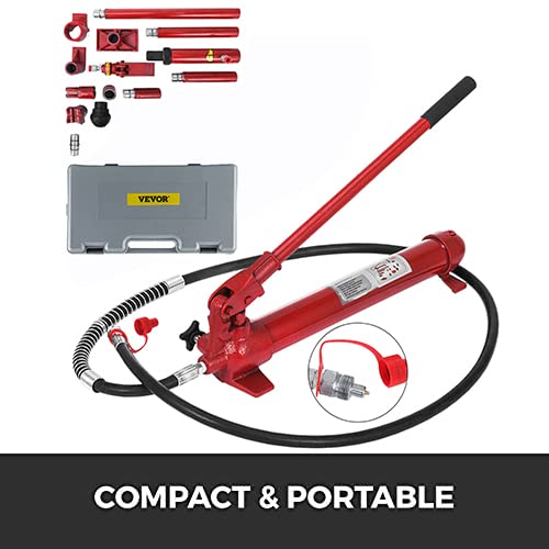 Mophorn 10 Ton Porta Power Kit 1.4M (55.1 Inch) Oil Hose Hydraulic Car Jack Ram Autobody Frame Repair Power Tools For Loadhandler Truck Bed Unloader Farm And Hydraulic Equipment Construction #TOP5