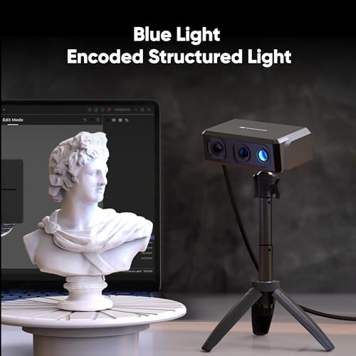 3DMakerpro Scanner 3D Portátil Seal Lite para Impressora 3D, 0,02 Mm de Alta Precisão Detalhada, Dig