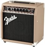 Fender Acoustasonic Amplificateur pour guitare acoustique, 15 Watts, avec 2-Year Garantie 6 Haut-parleur de pouce, entrées double face avant, 11,5Hx11.19Wx7,13D