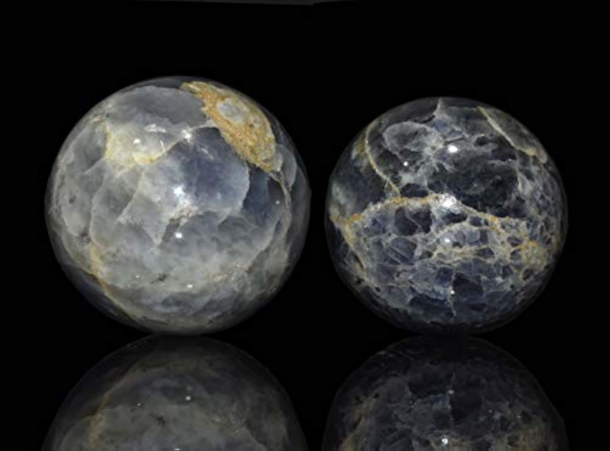Iolite Chakra Balancing Sphere, Natural Healing Stone