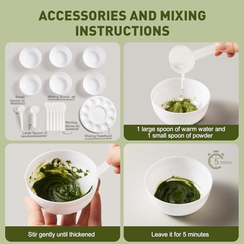 Tintas de dedo laváveis em pó para crianças, tintas em pó seguras para mãos e pés do bebê, materiais