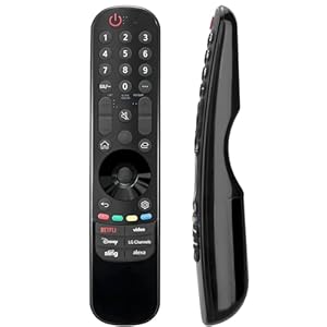 Ersatz für LG TV Remote, für alle 2019-2024 LG Fernbedienung für Smart TVs, kompatibel mit MR20/21/22/23/24GA Magic Remote (KEIN Stimme KEIN Zeiger Funktion)