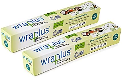 WRAPLUS REDEFINING Food Wrapping Multipurpose Food Wrapping Paper roll I 20M I Pack of 2 | 280mm X 20m