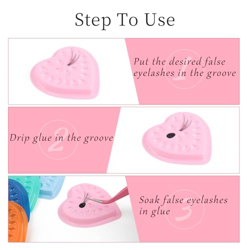 120 peças bandeja descartável suporte de cola de cílios postiços almofada de palete de plástico para