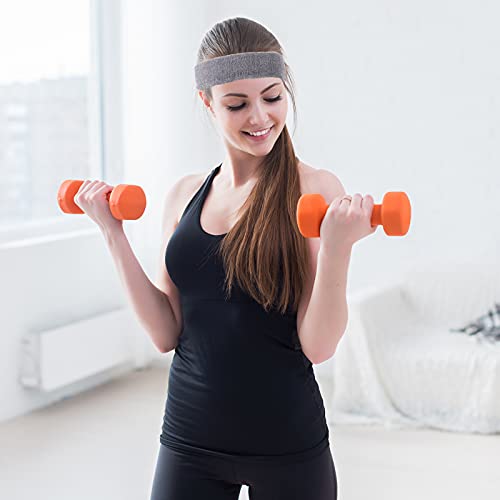 Image of Bememo 12 Pcs Sweatbands Sport Headbands for Men & Women Basketball Headband Sport Competitions Sweat Headbands Running Terry Cloth Moisture Wicking for Yoga,Tennis,Gym,Exercise