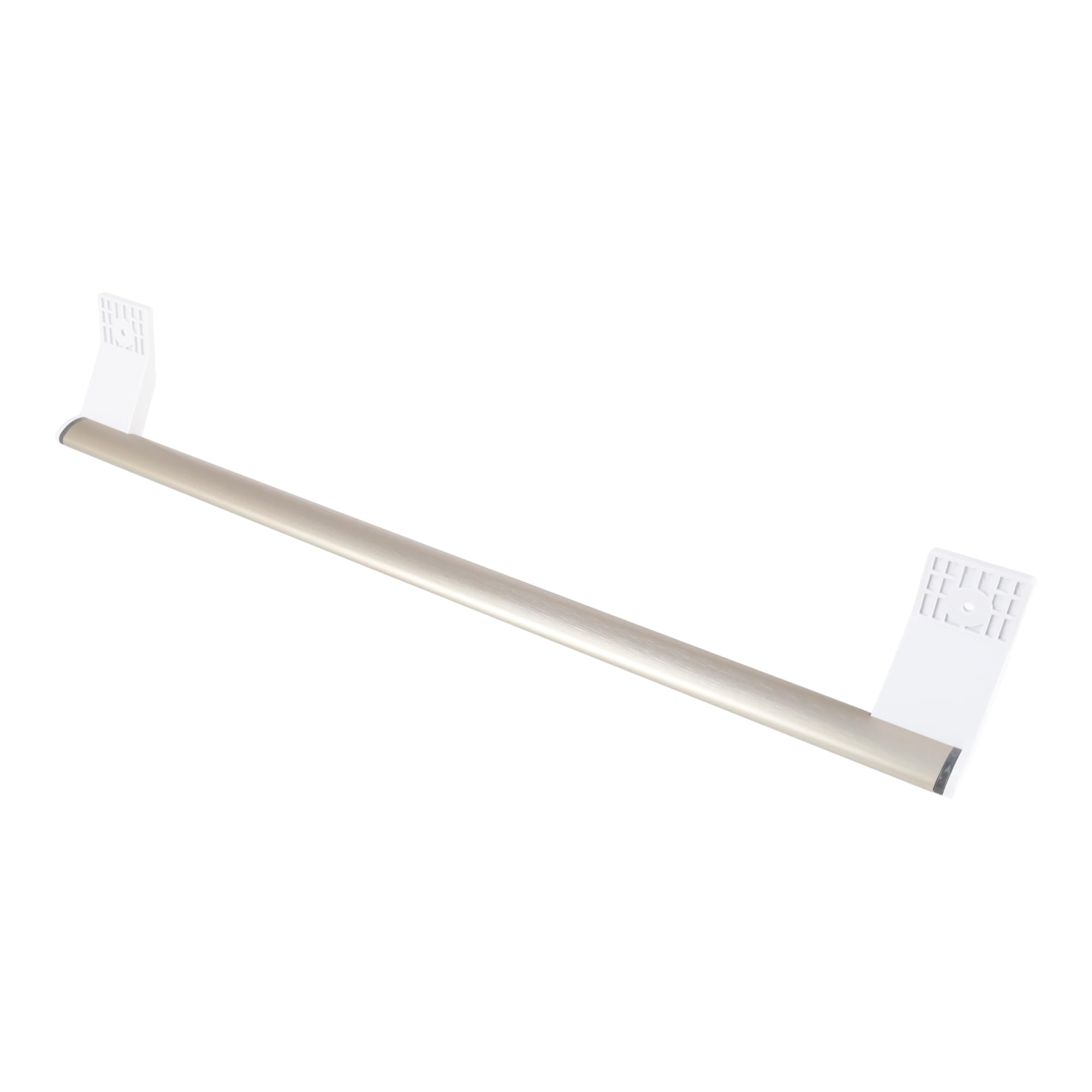 sparefixd Para manija de puerta Indesit SI81QWDUK plateada para nevera con despensa alta