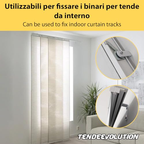 Tendeevolution - Reggimensola Singolo In Ferro Zincato Laccato Bianco Spessore 4 Mm, Staffa A L Reggimensola Carichi Pesanti Per Mensole Da Muro, Supporto Mensola Resistente (25 Cm, Bianco) - 5