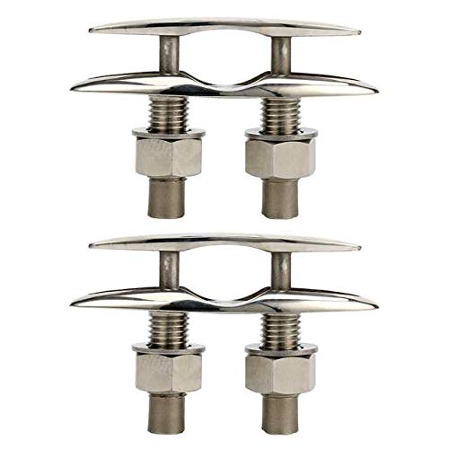 Amarine Made 2 Pack Stainless Steel 316 Pull Up Cleat - 6-1/2" -M0098S (2)