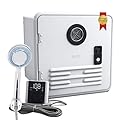 Tankless RV Water Heater, 60000BTU Instant Hot Water System, 15x15 Inch White Door, Compatible with Most RVs for Shower, Dishwashing & Outdoor Use