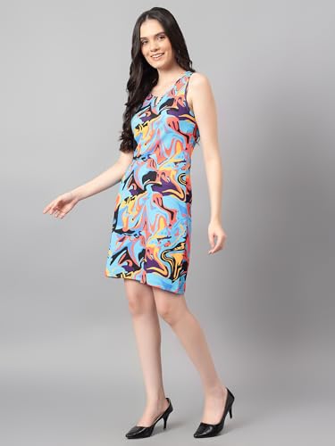 Image of KOTTY Women's Bodycon Above The Knee Dashing Designs Bright Mirage Dress