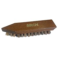 Birch Stiff Bristle Cleaning Brush - Shoe Boot Brush Mud Remover - Stiff Coco Bristles for Dirt and Mud off Outdoor Footwear