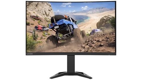 Lenovo G27qc 30 Écran Gaming Incurvé 27" QHD avec EyeSafe VA 165Hz 1ms HDMI+DP Câble DP FreeSync Premium HDR10 Haut Parleurs Réglage en InclinaisonHauteur - vue 2