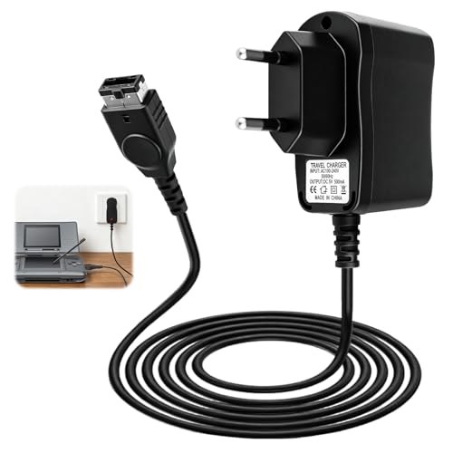 Chargeur pour Game Boy Advance SP 5V 0, 5A Adaptateur Secteur Chargeur Compatible avec Nintendo DS 1ère Génération avec Câble 1, 5m Alimentation Portable...