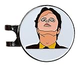 Balanced Co. Dwight Schrute Mask Golf Hat Clip with Enamel Magnetic Ball Marker