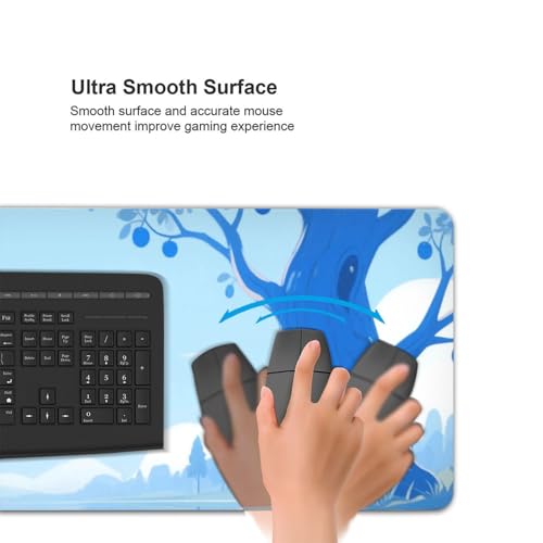 Tapis de souris de jeu antidérapant avec grand format étendu