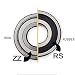High-Performance Deep Groove Ball Bearings 6000 Series - Durable & Sealed for Heavy Duty Applications(6000 2RS 10x26x8)