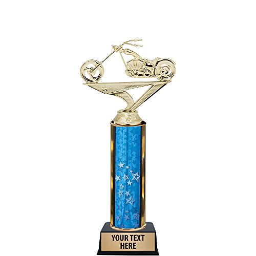 9.75" Motorcycle Trophy, Motorcycle Trophies With Customized Text