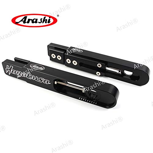 Arashi Black 6.7"-9.8" Swingarm Extensions Brake line Chain Kit for Suzuki Hayabusa GSXR 1300 Gen 2 3 2008-2019 2020-2024 Non-ABS, Motorcycle modification Accessories Parts CNC Aluminum by Arashi - Used condition - Image 3