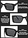Onrtry Rectangle Sunglasses for Women Men Vintage Fashion Sun Glasses (Black Frame/Grey Lens)