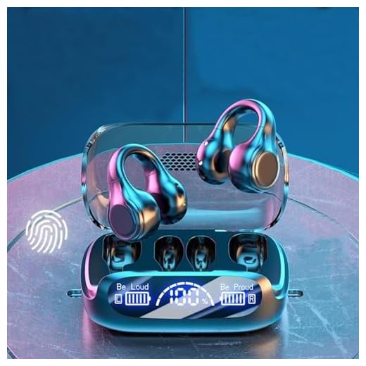 Wireless Ear Clip Conduction Headphones for iOS & Android,Bluetooth 5.3 Earbuds for Men Women Open Ear Headphones 8D Surround Sound,Binaural Separation for Sports Driving Music