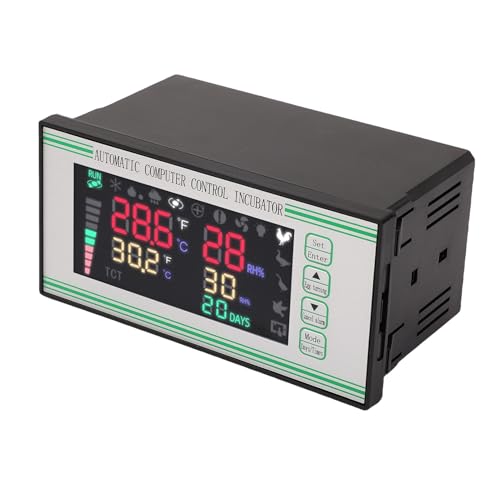 Bewinner Incubateur Automatique d'œufs contrôlé par Ordinateur, Contrôleur Numérique de Température et d'humidité avec écran Couleur et Capteurs pour une Incubation Précise