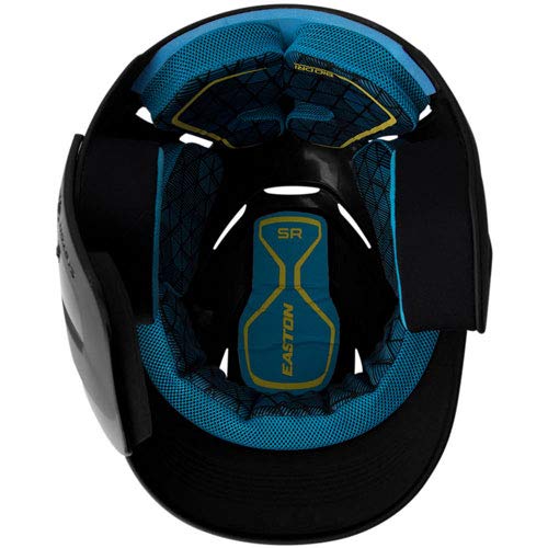EASTON PRO X Baseball Batting Helmet w / JAW GUARD, Junior, Right-Handed Batter, Matte Black