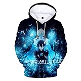 GO2COSY Anime Sword Art Online Hoodie Kirito Cosplay Costume Sweater Jacket Sweatshirt Fleece