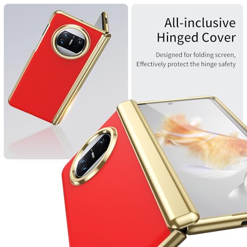 Coque Huawei Mate X3 rouge pliable style urbain