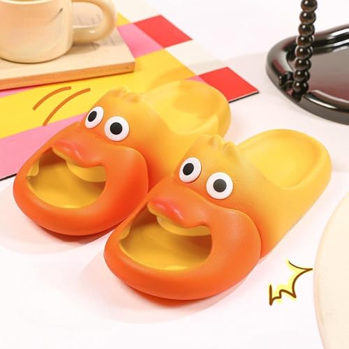Funny Slippers Novelty Lovely Bath Slippers for Women Men Big Eyes Mouth Design EVA Material Non-Slip Sole for Bathing Pool Home Bedroom3
