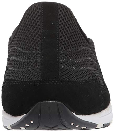 Easy Spirit Womens Traveltime Mule, Black/White Suede, 10 X-Wide Us #TOP1