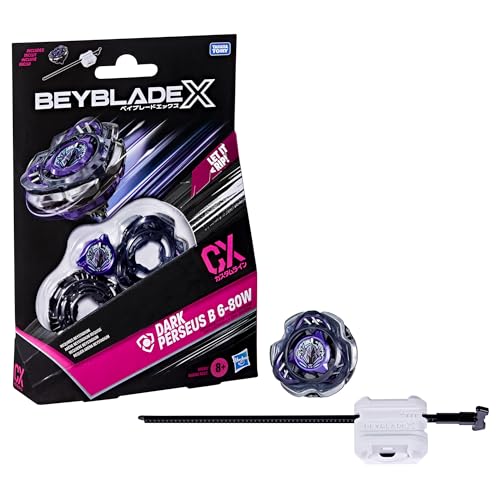 Beyblade X Dark Perseus B 6-80W CX Kit Inicial con Top y Lanzador