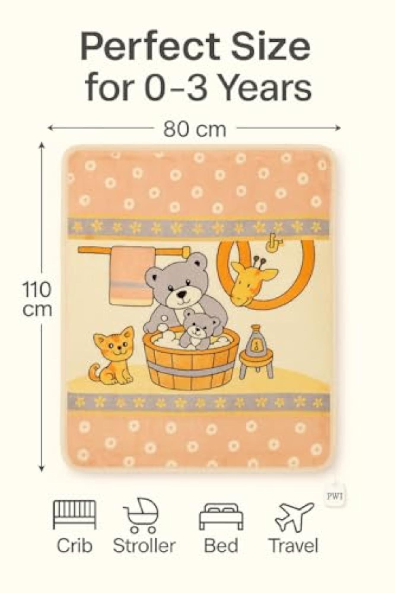 Ultra Soft Double Layer Baby Blanket