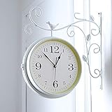 antikes eisen restaurieren ➤ HD-Glas - Diese Retro-Uhr verfügt über große römische Ziffern mit 2 Quarzwerken, die sicherstellen, dass Sie eine gute Zeit behalten und die Zeit auch aus der Ferne klar ablesen können.