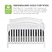 Oxford Baby North Bay 4-in-1 Convertible Crib, Snow White, GreenGuard Gold Certified