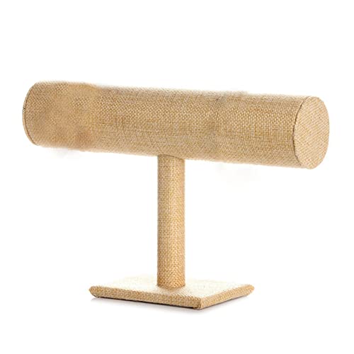 T-Bar Watch Display Stand Holder Black Velvet Jewelry Necklace Organizer Hair Scrunchies Holder Organization Wallet Display Stan