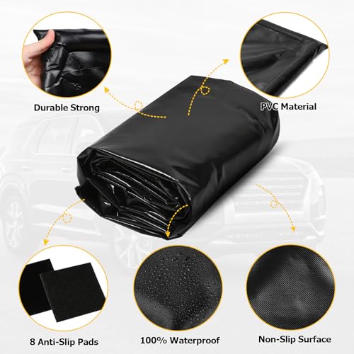 Auxmart QP010187 Garage Floor Mat Containment Mat Non-Slip Garage Mat Heavy Duty Waterproof Floor Parking Mats For Snow Ice Water And Mud thumb #1