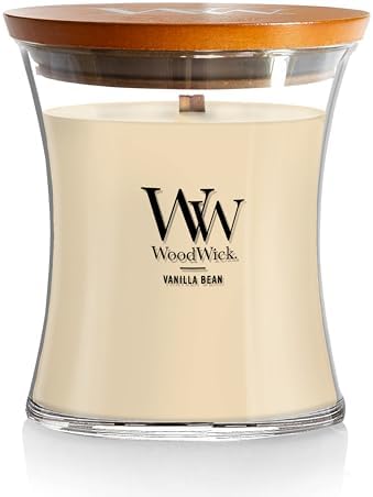 WoodWick Vanilla Bean Holiday Candle Gifts for Women and Men, 9.7...