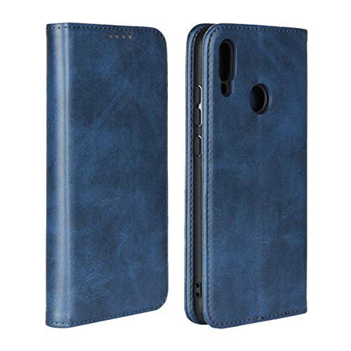 Huawei Nova lite 3 �P�[�X�yCOKOVI�zHuawei Nova lite3 �P�[�X �J�[�h�z���_�[�t�� �蒠�^ �}�O�l�b�g�z�� ���K���[ (�u���[)